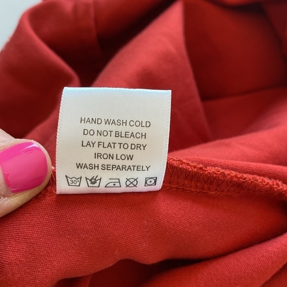 Lovers + Friends Orchard crocheted dress women’s medium burnt red EUC - Picture 10 of 10